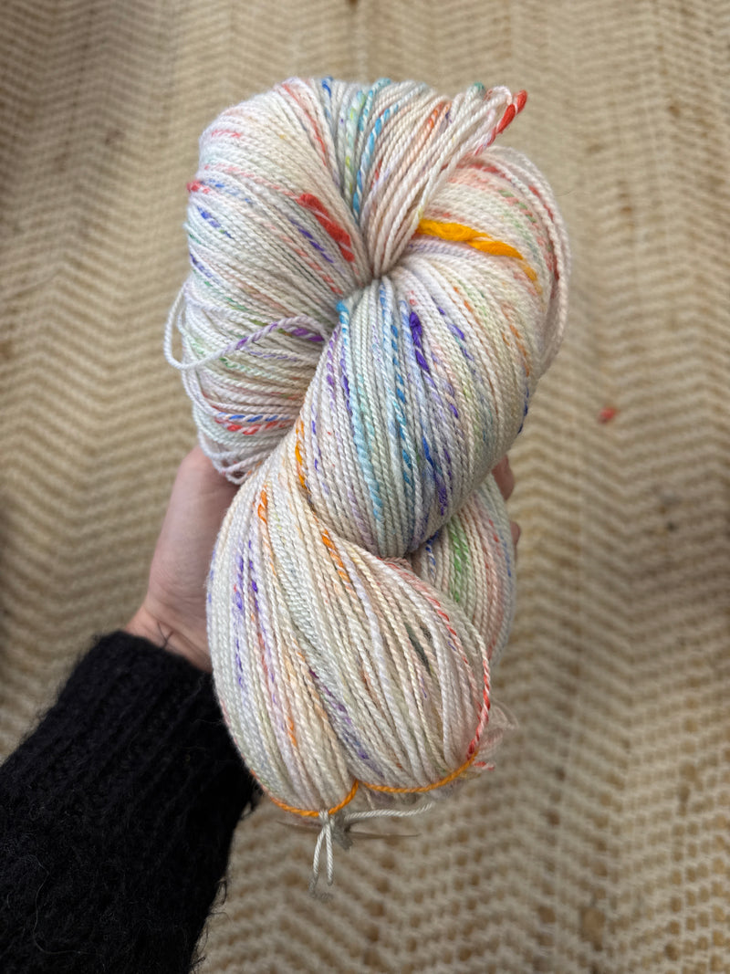 Re-loved: Corriedale, merino, silk noil handspun