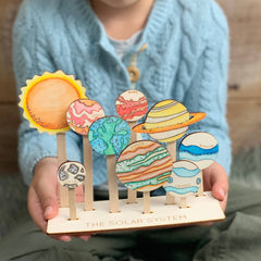 Solar System Using Yarn Cotton Twist - Solar System Craft Kit β Holland Road Yarn Company