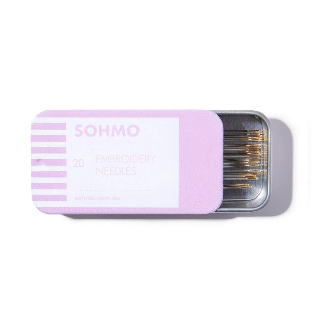 SOHMO Embroidery Needles — Japanese-Made Crewel Needles, Pack of 20