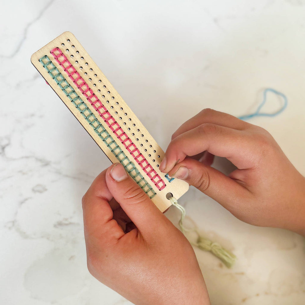 Cotton Twist - DIY Craft Kit - Kids: Make Your Own Stitched Tassel Bookmark