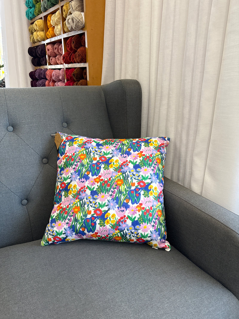 Sage Goods cushion - bright floral