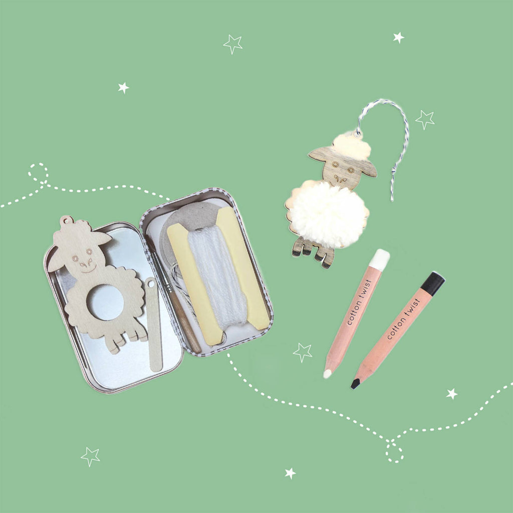Cotton Twist - Make Your Own Pom Pom Lamb Gift Kit