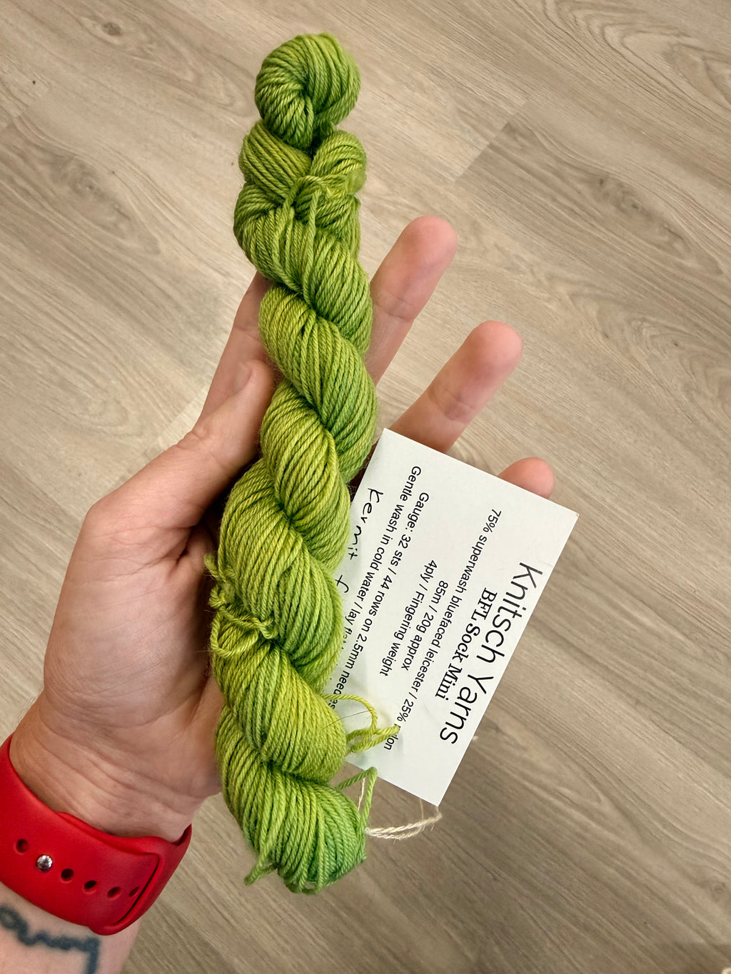 Knitsch BFL Sock Mini - Kermit Flail