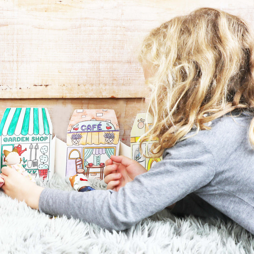 Cotton Twist - Colour Your Own High Street Kit With Watercolour Pencils