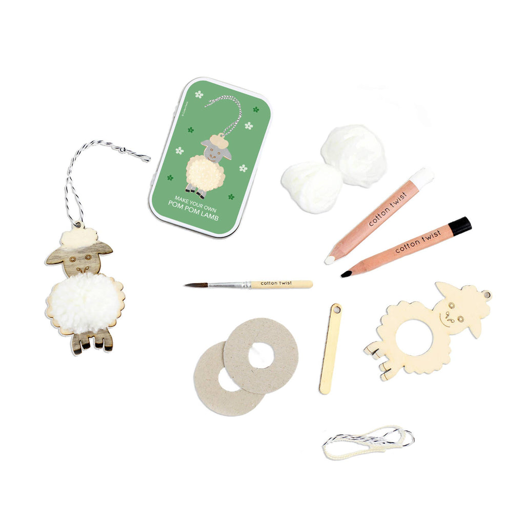Cotton Twist - Make Your Own Pom Pom Lamb Gift Kit