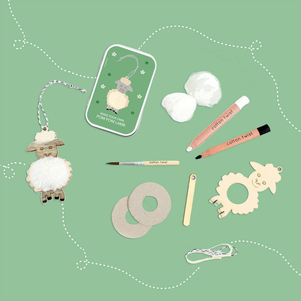 Cotton Twist - Make Your Own Pom Pom Lamb Gift Kit