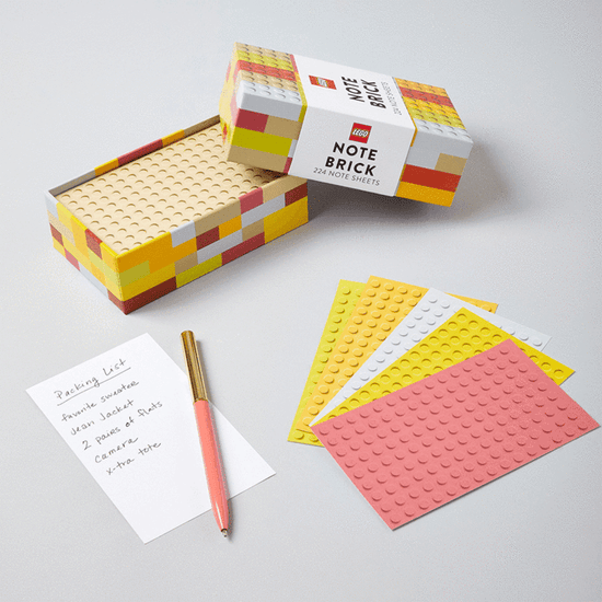 Lego Note Brick - Yellow / Orange