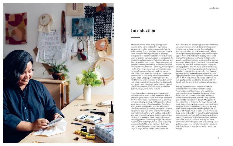 Embroidery - A Modern Guide to Botanical Embroidery - Arounna Khounnoraj