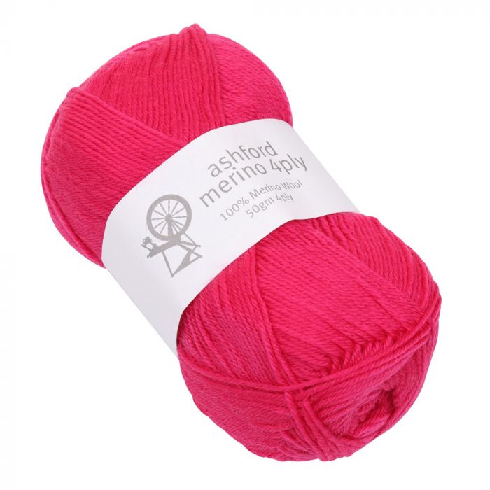 Ashford Merino 4ply - Fuschia
