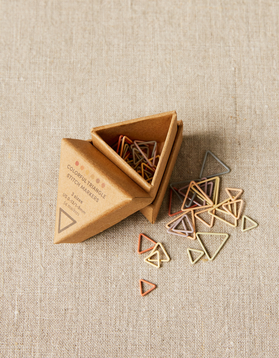 Coco Knits Triangle stitch markers with box