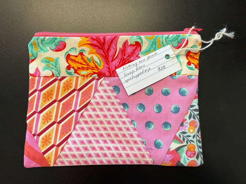 Nothing New Zip Pouch - Teal Spot