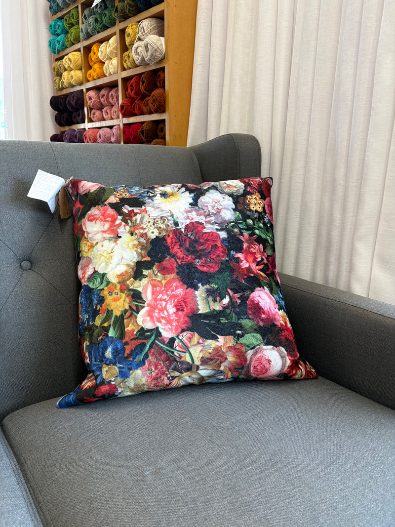Sage Goods cushion - velvet floral