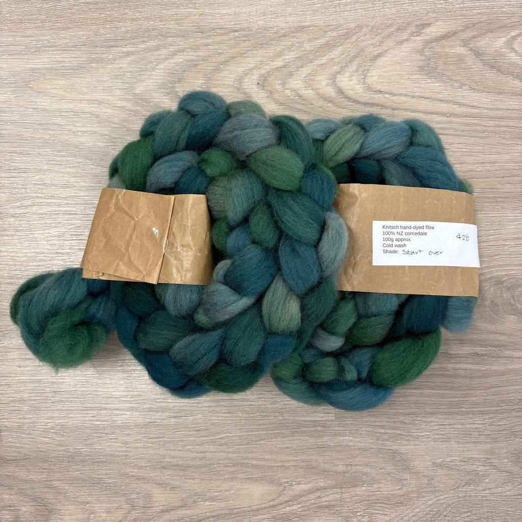 Knitsch hand-dyed fibre - Start over
