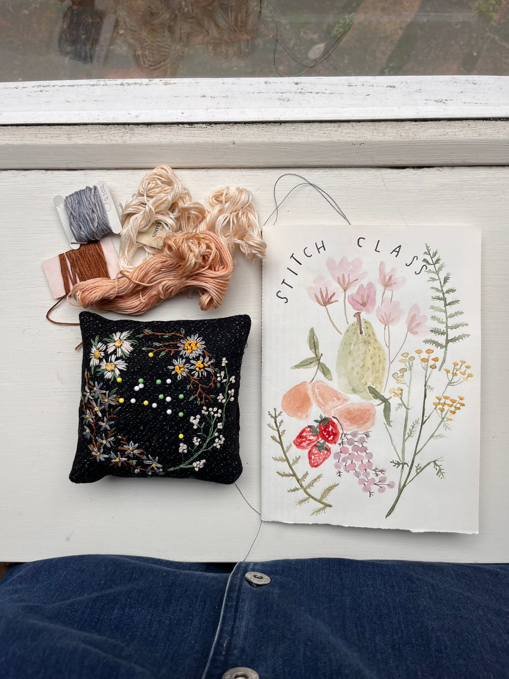 Embroidery on linen class - Saturday 21 February