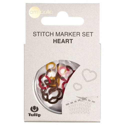 Tulip Heart Stitch Marker Set