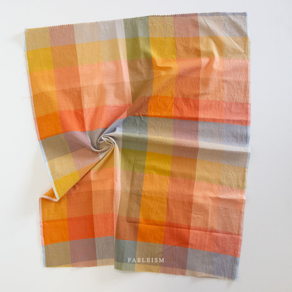 Wide Happy Checkers Retro - Fableism Fabric - PRE-ORDER