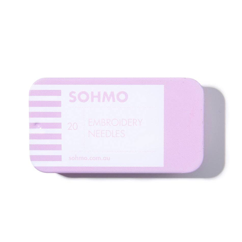 SOHMO Embroidery Needles — Japanese-Made Crewel Needles, Pack of 20