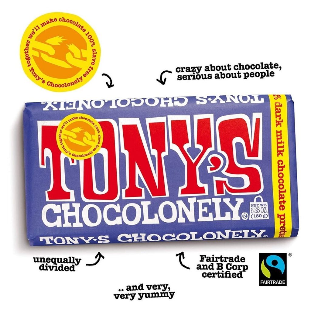 Tony's Chocolonely - Dark Milk Pretzel Toffee 180g
