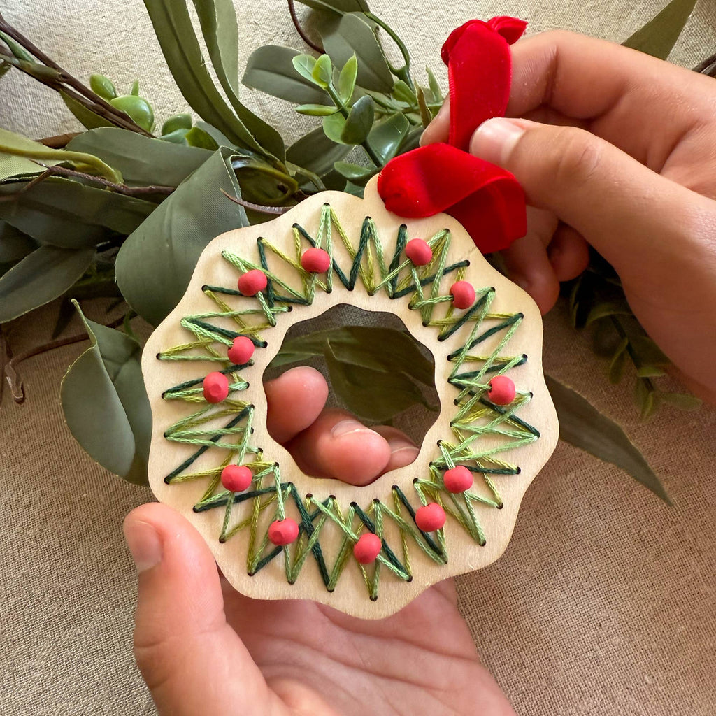 Make Your Own Stitched Wreath Decoration