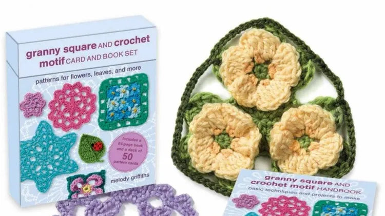Granny Square and Crochet Motif Card Deck + Book