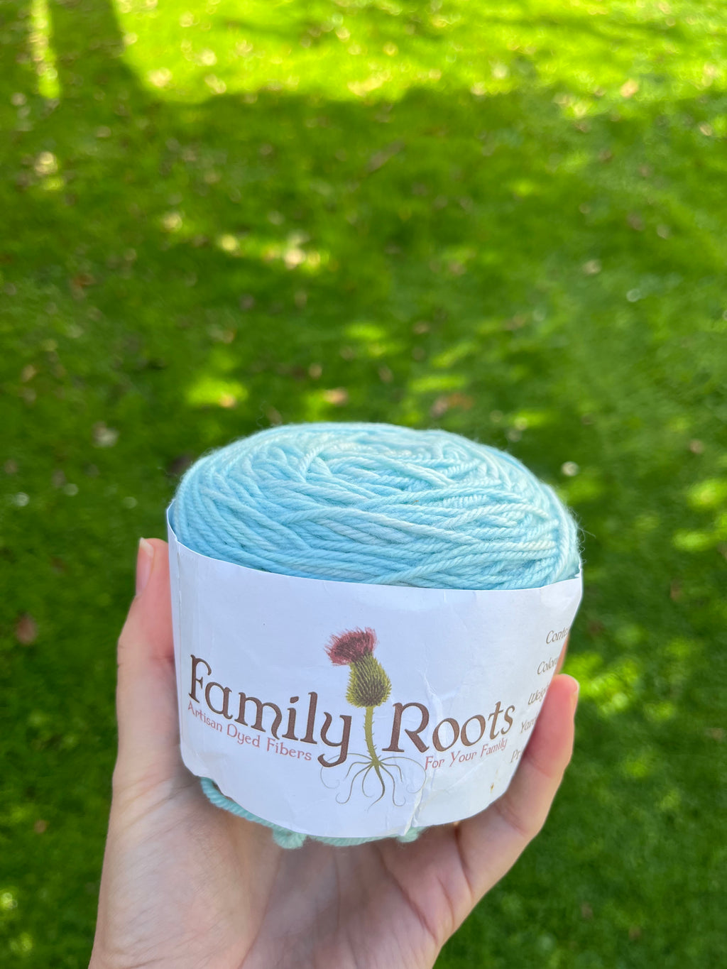 Family Roots DK Set - 225g x Grapefruit Love and 1114g x blue trim - Re-loved