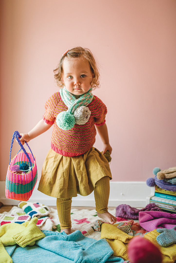 SALE Mini Pom - Happy knits for little kids