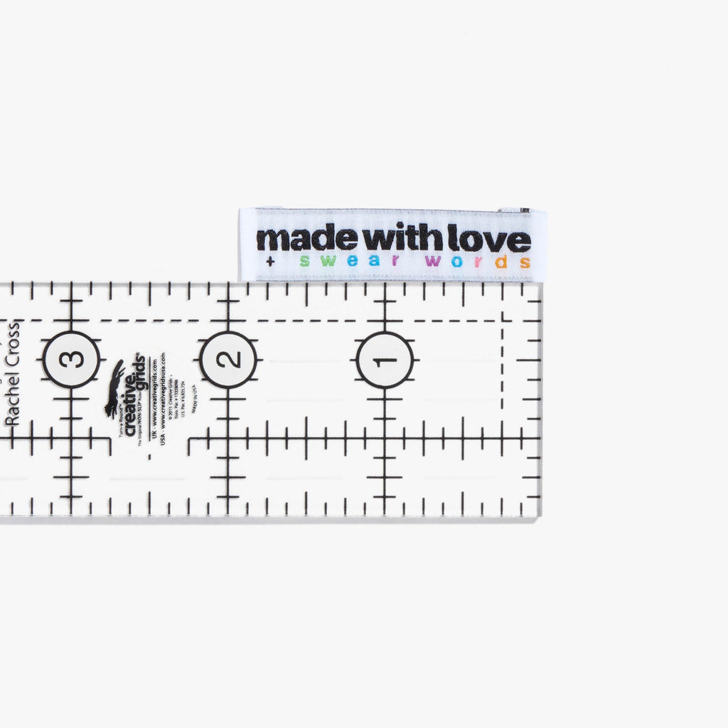 Made With Love and Swear Words - Kylie & the Machine sew-in labels